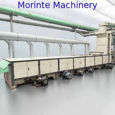 Hard textile fabric waste recycling machine line